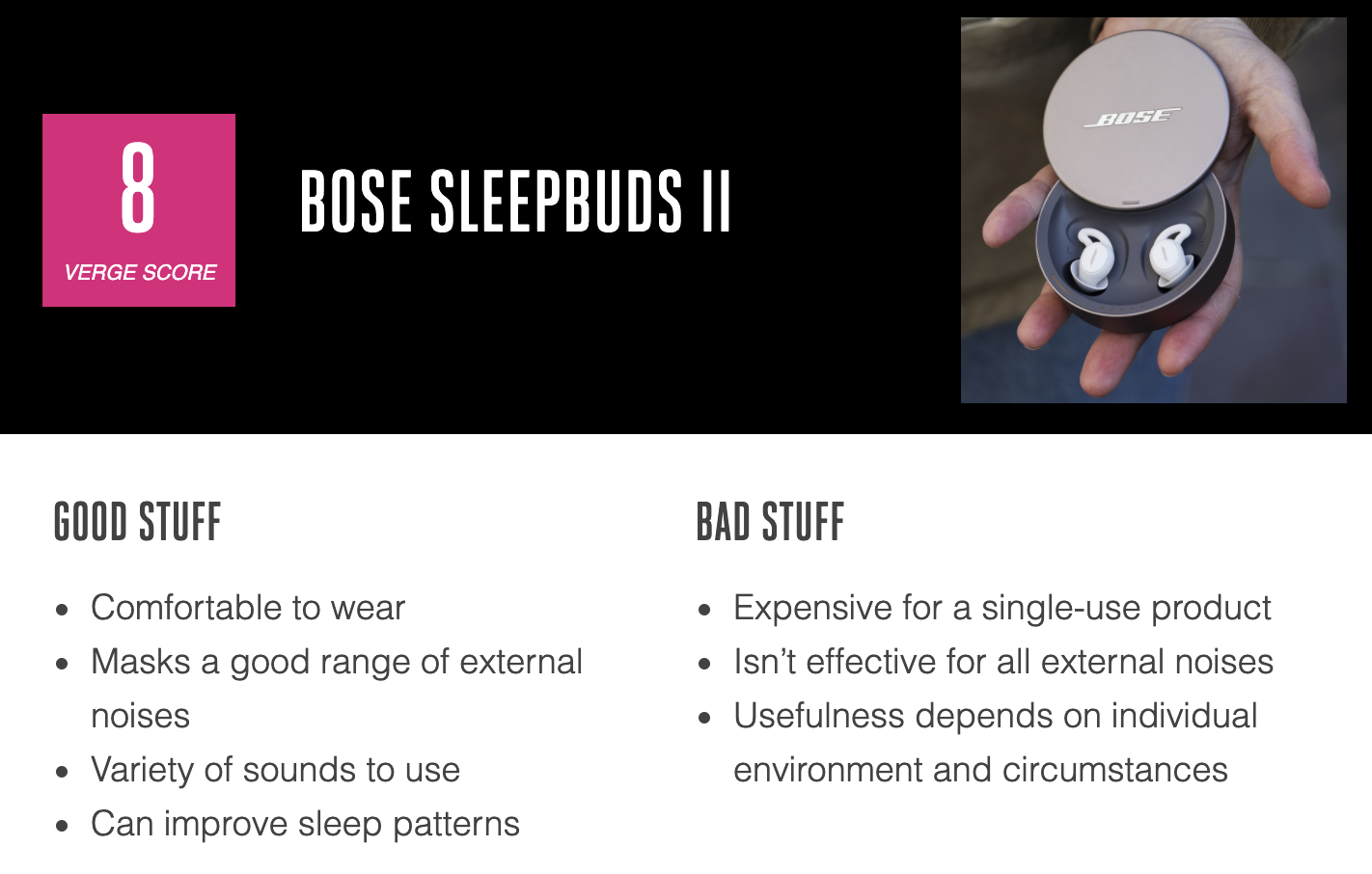 Bose Sleepbuds II review get your nine hours